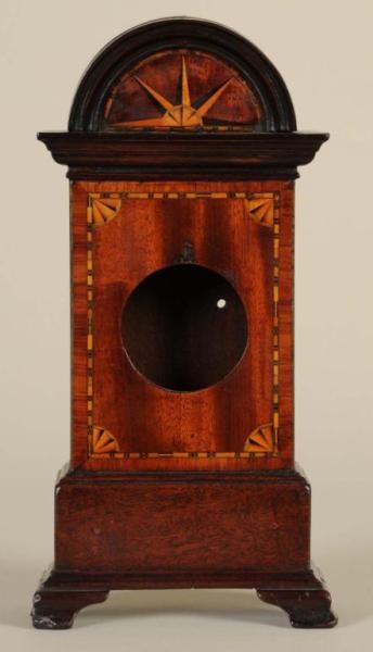 AMERICAN CHIPPENDALE INLAID WATCH HOLDER.         