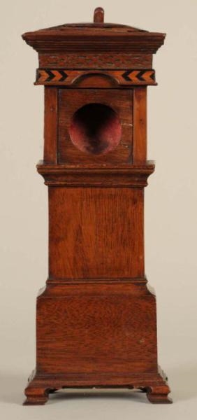 WATCH HUTCH IN THE FORM OF A TALL CLOCK.          