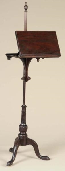 QUEEN ANNE STYLE MUSIC STAND.                     