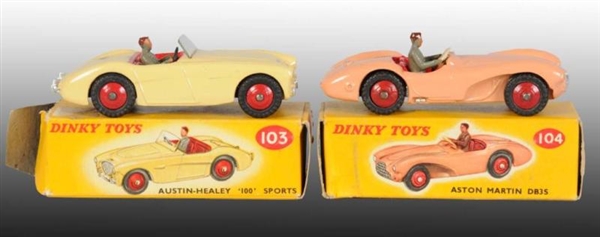 LOT OF 2: DINKY TOYS DIE-CAST SPORTS CARS IN OB   