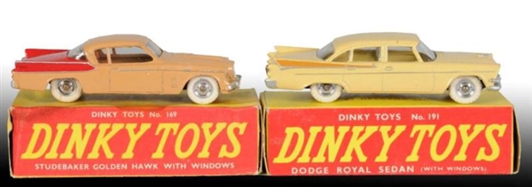 LOT OF 2: DINKY TOYS DIE-CAST AMERICAN CARS IN OB 
