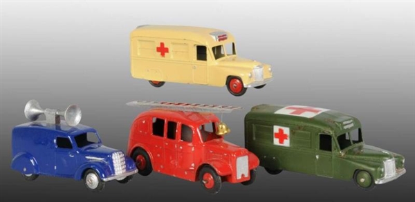 LOT OF 4: DINKY TOYS DIE-CAST SERVICE VEHICLES.   