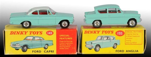 LOT OF 2: DINKY TOYS DIE-CAST FORD CARS IN OB     
