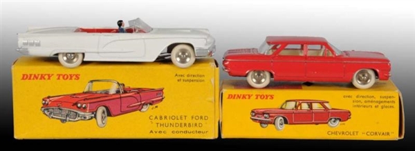 LOT OF 2: DINKY TOYS DIE-CAST AUTOS IN OB         