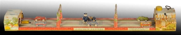 TIN UNIQUE ART LINCOLN TUNNEL WIND-UP TOY.        