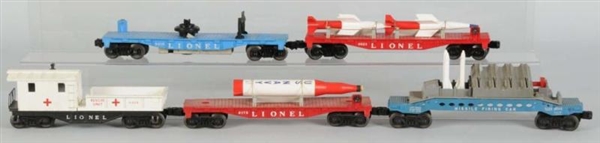 LOT OF 9: LIONEL O-GAUGE FREIGHT CARS.            