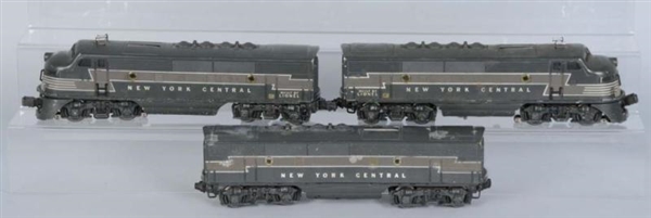 LOT OF 3: LIONEL NO. 2344 NEW YORK CENTRAL F3 CARS