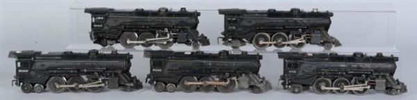 LOT OF 5: LIONEL STEAM ENGINES.                   