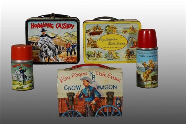 LOT OF 3: WESTERN ICON LUNCH BOXES.               