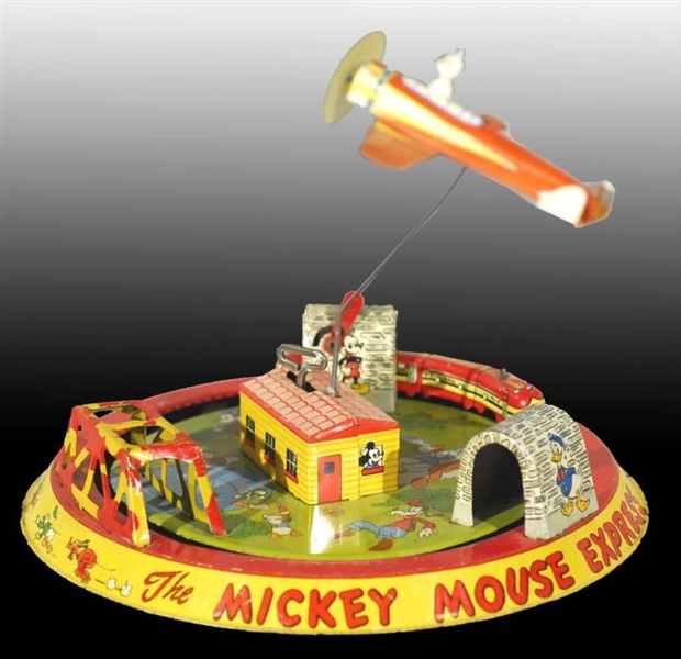 MARX DISNEY MICKEY MOUSE EXPRESS WIND-UP TOY.     