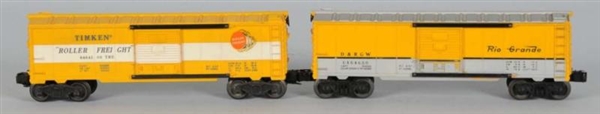 LOT OF 2: LIONEL NO.6464 O-GAUGE BOXCARS.         