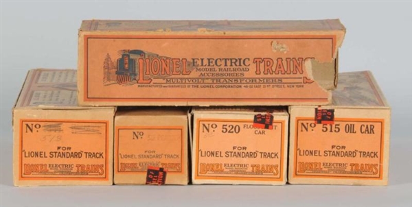 LIONEL STANDARD GAUGE TRAIN BOXES.                