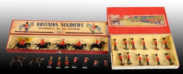 LOT OF 2: TOY SOLDIER SETS.                       