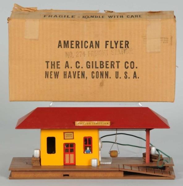 AMERICAN FLYER NO. 274 S-GAUGE FREIGHT STATION OB 