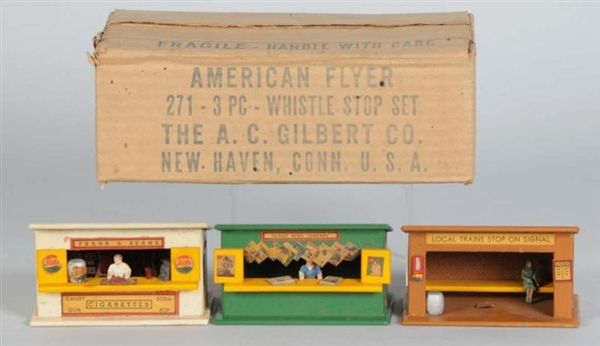AMERICAN FLYER 3-PIECE NO. 271WHISTLE STOP IN OB  