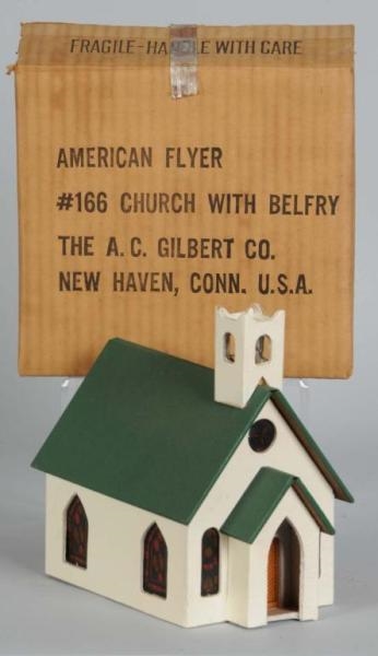 AMERICAN FLYER NO. 166 S-GAUGE CHURCH IN OB       