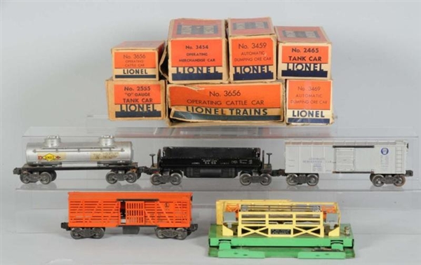 LOT OF 7: LIONEL FREIGHT CARS IN OB               