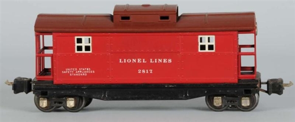 LIONEL NO. 2817 RUBBER STAMPED CABOOSE.           