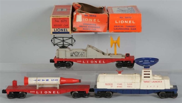 LOT OF 3: LIONEL FREIGHT CARS IN OB               
