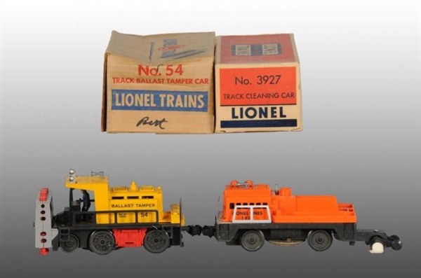 LOT OF 3: LIONEL O-GAUGE TROLLEY WITH MOTORMAN OB 