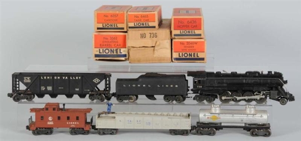 LIONEL 6-PIECE O-GAUGE FREIGHT SET IN OB          