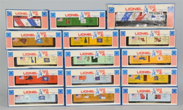 LOT OF 16: LIONEL MPC SPRIT OF 76 FREIGHT SET OB 