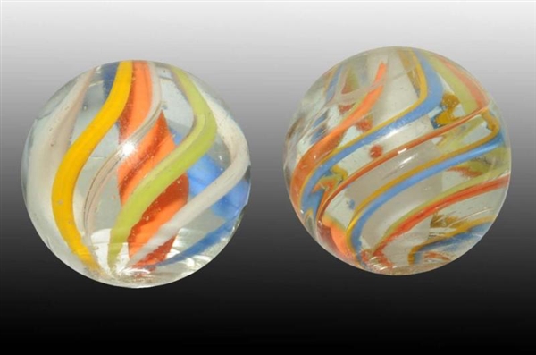 LOT OF 2: SOLID CORE ENGLISH MARBLES.             