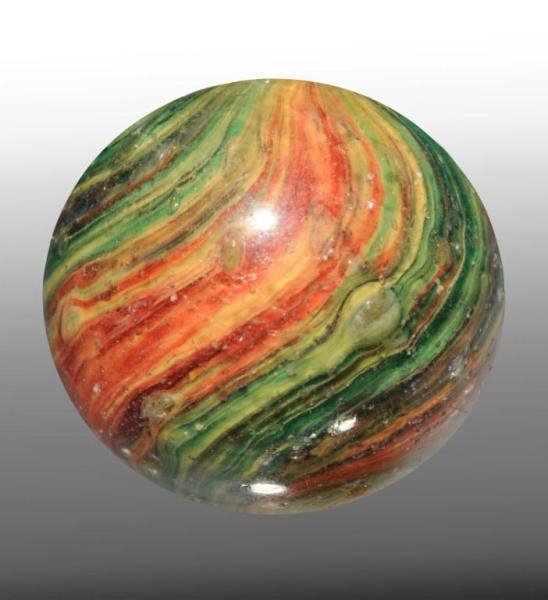4-PANELED ONIONSKIN MARBLE WITH MICA.             