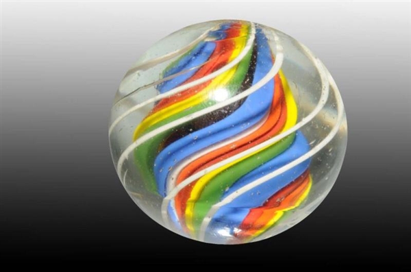 SOLID RIBBON CORE SWIRL MARBLE.                   