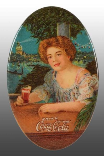 1909 CELLULOID COCA-COLA POCKET MIRROR.           