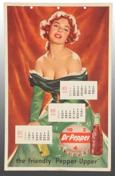 DR. PEPPER 4-PAGE (TOP JOINTED) 1956 CALENDAR.    