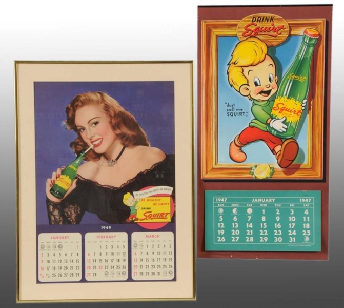 LOT OF 2: SQUIRT CALENDARS.                       
