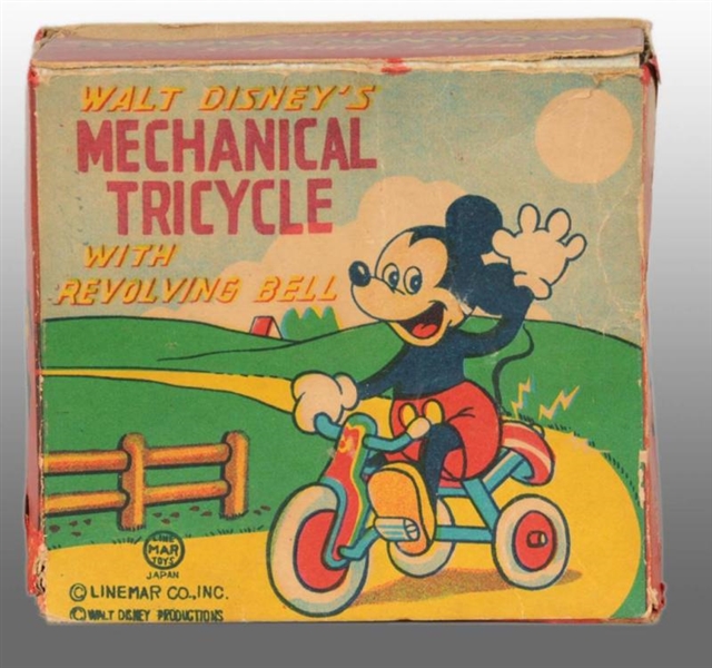 ORIGINAL BOX FOR DISNEY MICKEY MOUSE TRICYCLE TOY.