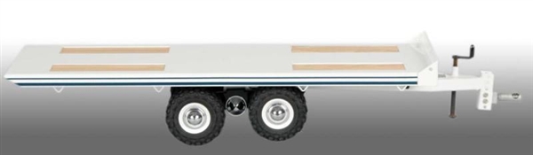 PRESSED STEEL WHITE ALL AMERICAN TRAILER TOY.     