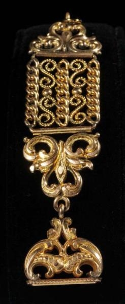 ANTIQUE GOLD WATCH FOB.                           