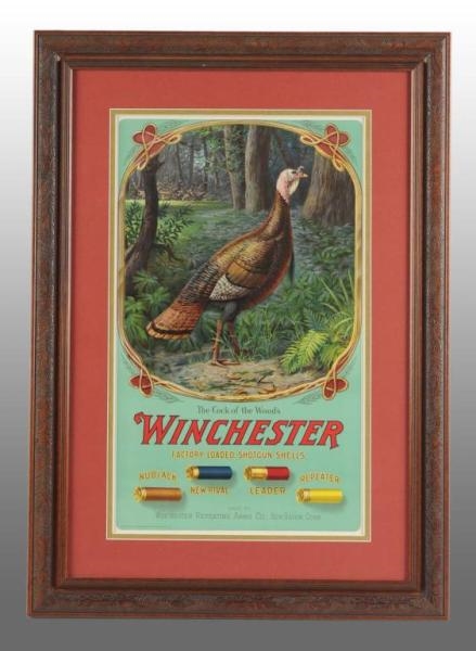 PAPER WINCHESTER CARTRIDGES SIGN.                 