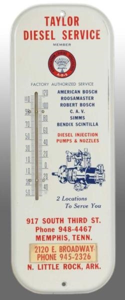 TIN TAYLOR DIESEL THERMOMETER.                    