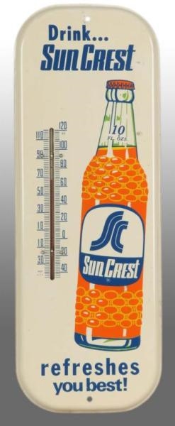 TIN SUN CREST DRINK THERMOMETER.                  