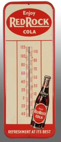 TIN RED ROCK COLA THERMOMETER.                    