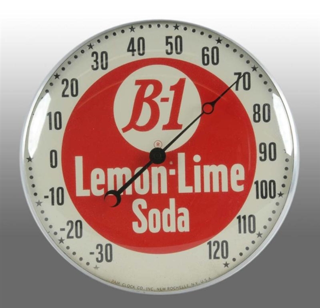 B-1 LEMON-LIME SODA ROUND PAM THERMOMETER.        