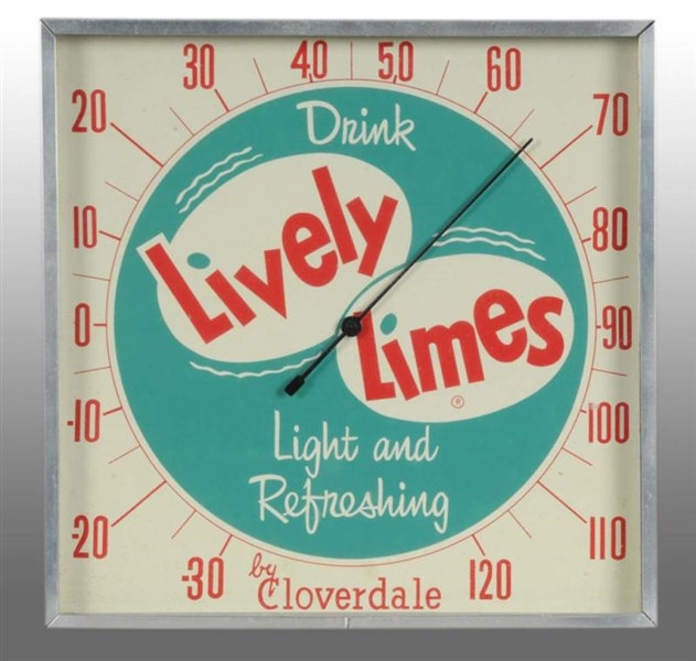 LIVELY LIMES SQUARE THERMOMETER.                  