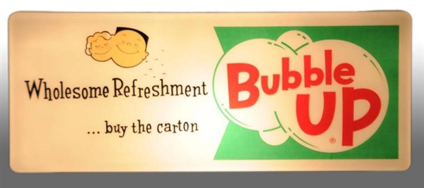 BUBBLE UP LIGHT-UP SIGN.                          