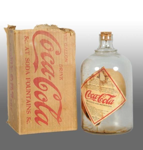 EARLY COCA-COLA 1-GALLON SYRUP BOTTLE.            