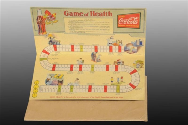 CARDBOARD COCA-COLA GAME OF HEALTH.               