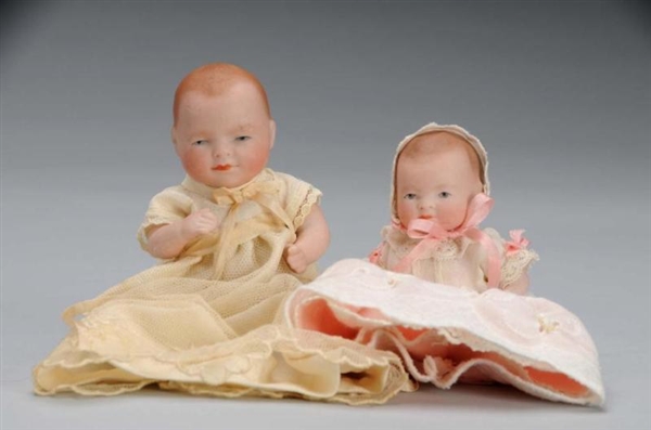 LOT OF 2: ALL-BISQUE BYE-LO BABY DOLLS            