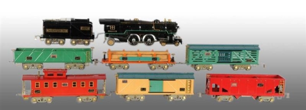 AMERICAN FLYER STANDARD OLD IRON SIDE FREIGHT SET.