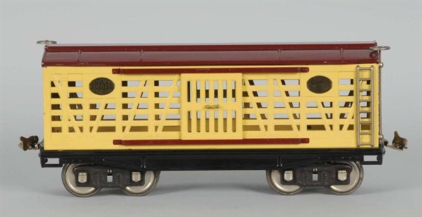 LIONEL NO. 213 YELLOW CATTLE CAR.                 