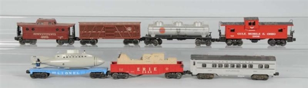 LOT OF 7: MISC. FREIGHT CARS.                     