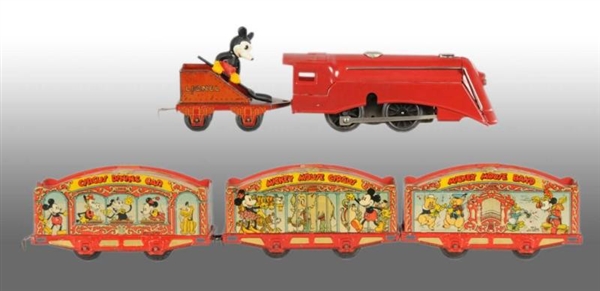 LIONEL MICKEY MOUSE O-GAUGE CIRCUS SET.           