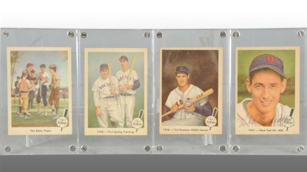 LOT OF 11: TED WILLIAMS 1950S BASEBALL CARDS.     